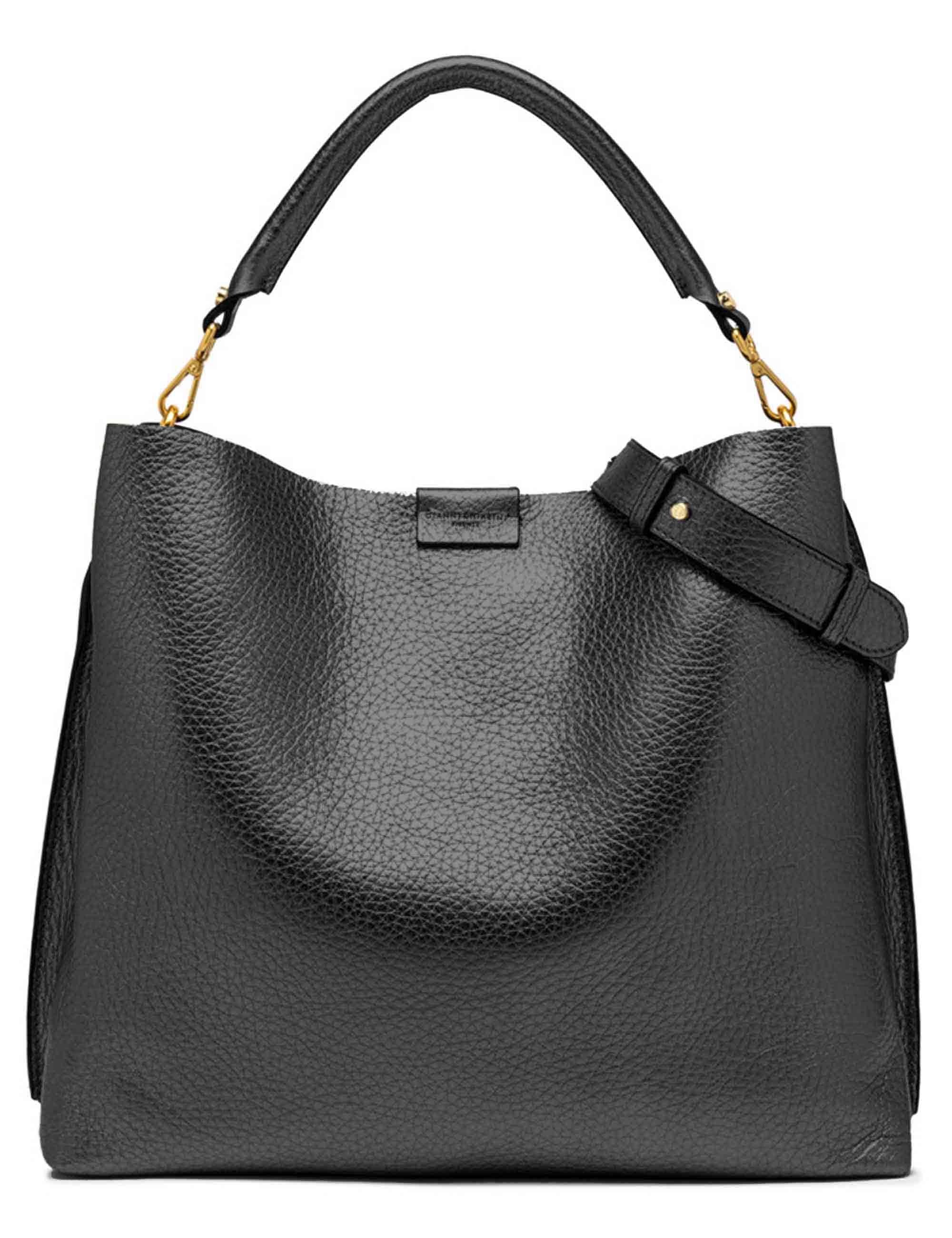 Borse donna Aretha in pelle nera BS11833 12565 RNGDBL Gianni Chiarini 
