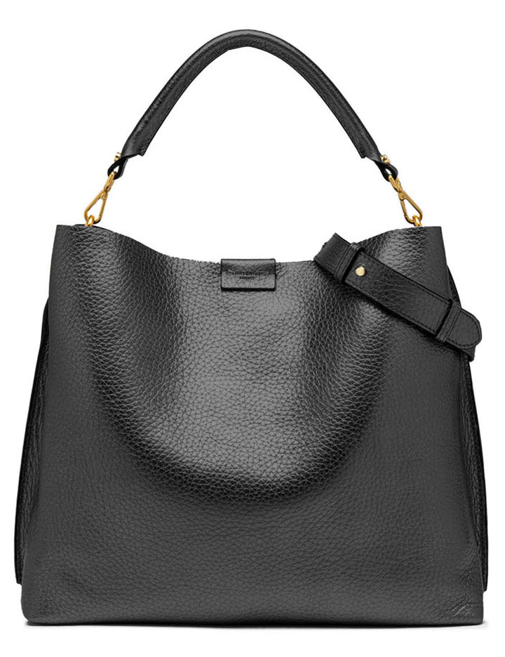 Borse donna Aretha in pelle nera BS11833 12565 RNGDBL Gianni Chiarini 