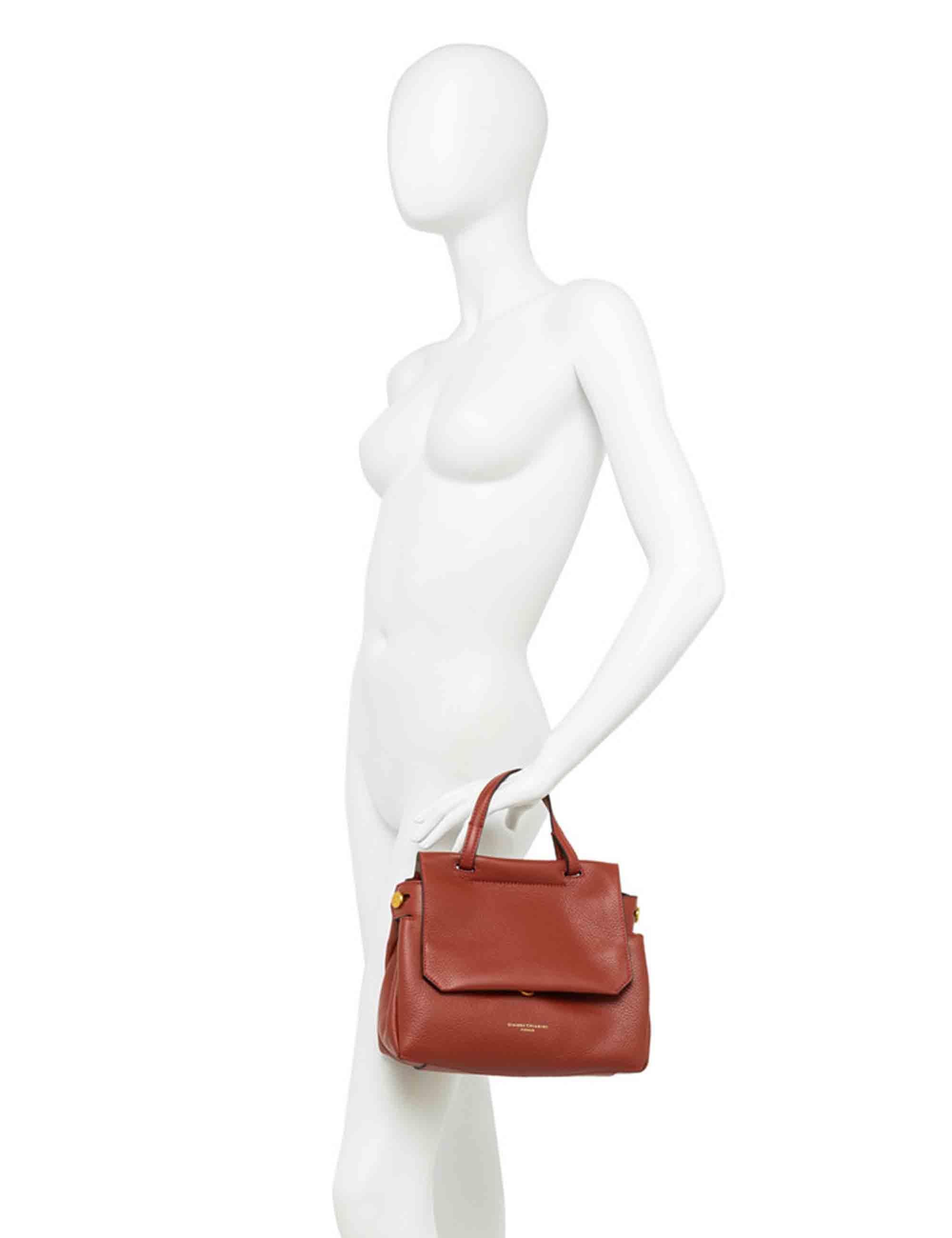 Borse donna Ottavia in pelle beige con manico e tracolla BS11375 2077 GRN Gianni Chiarini 