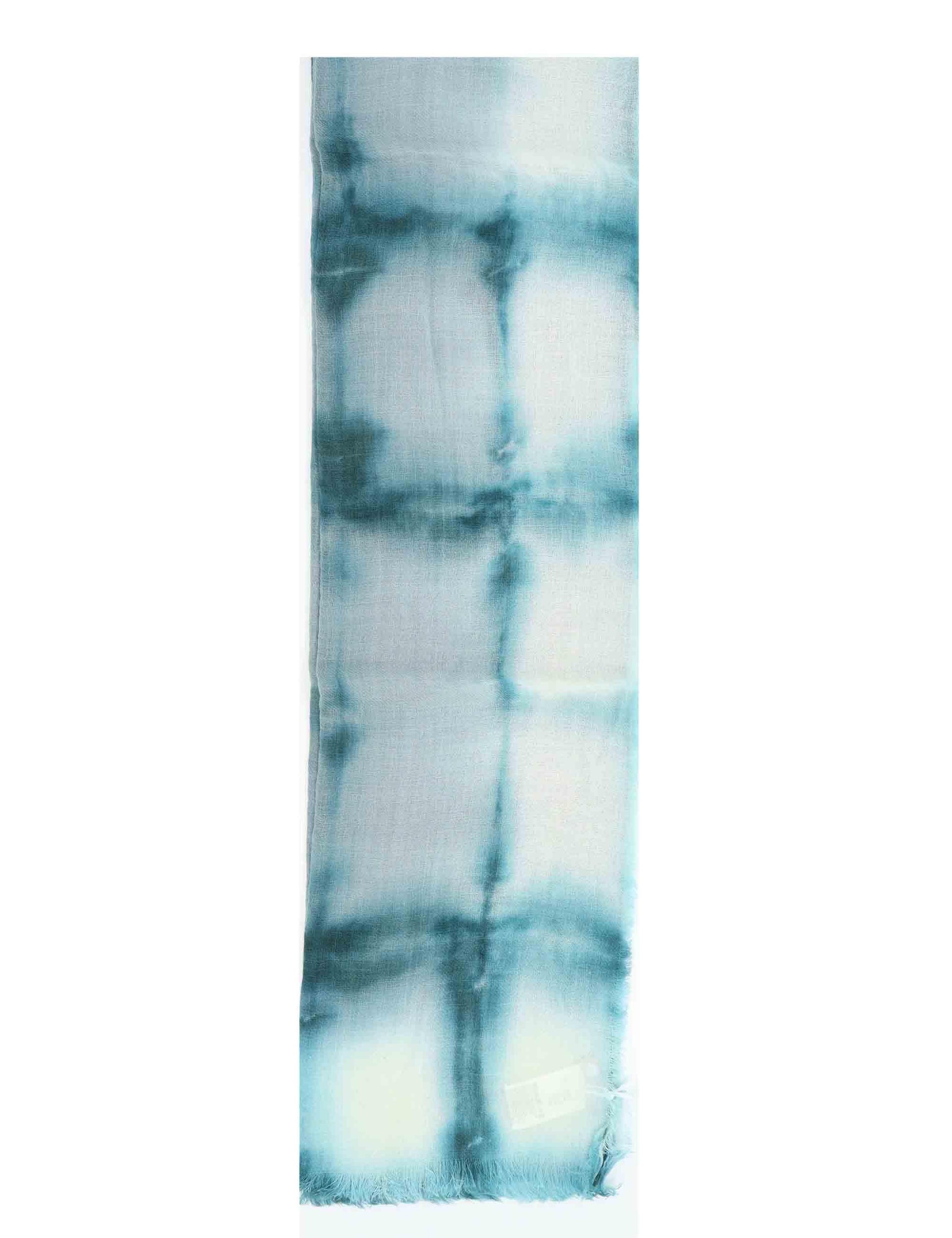 Sciarpe donna in lana celeste a fantasia 61260066 0035 Pyaar 