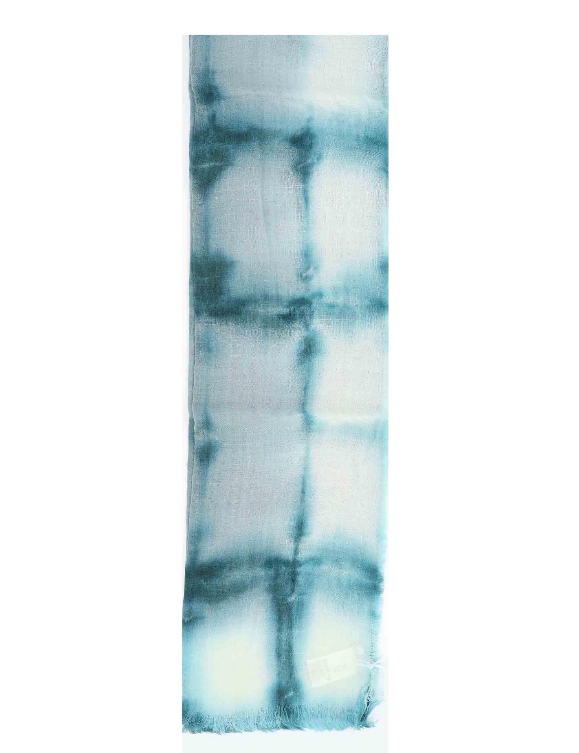 Sciarpe donna in lana celeste a fantasia 61260066 0035 Pyaar 