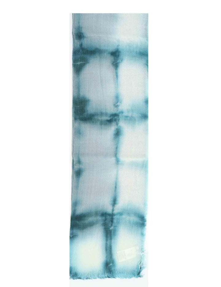 Sciarpe donna in lana celeste a fantasia 61260066 0035 Pyaar 