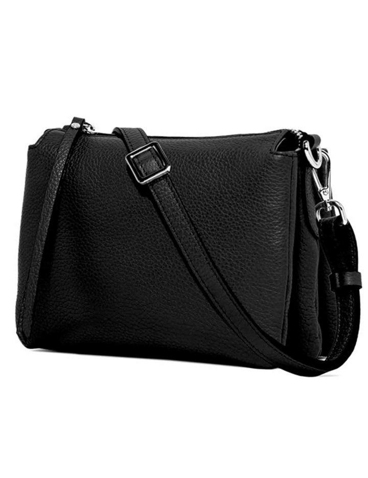 Borse donna Three in pelle martellata nera BS4362 001 COMMGRN Gianni Chiarini 
