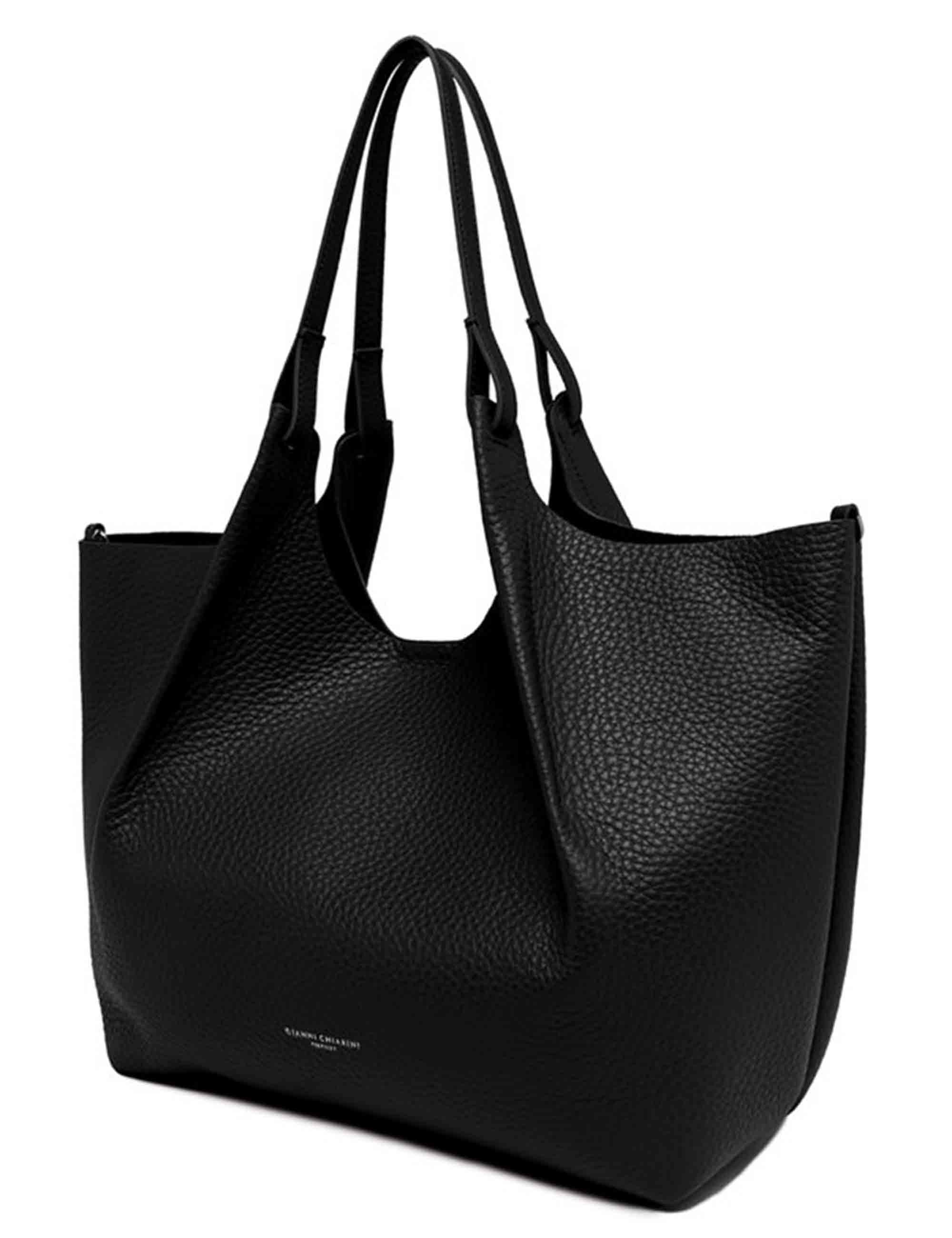 Gianni Chiarini Borse donna Dua in pelle martellara nera BS9720 12565 RNGDBL Gianni Chiarini 