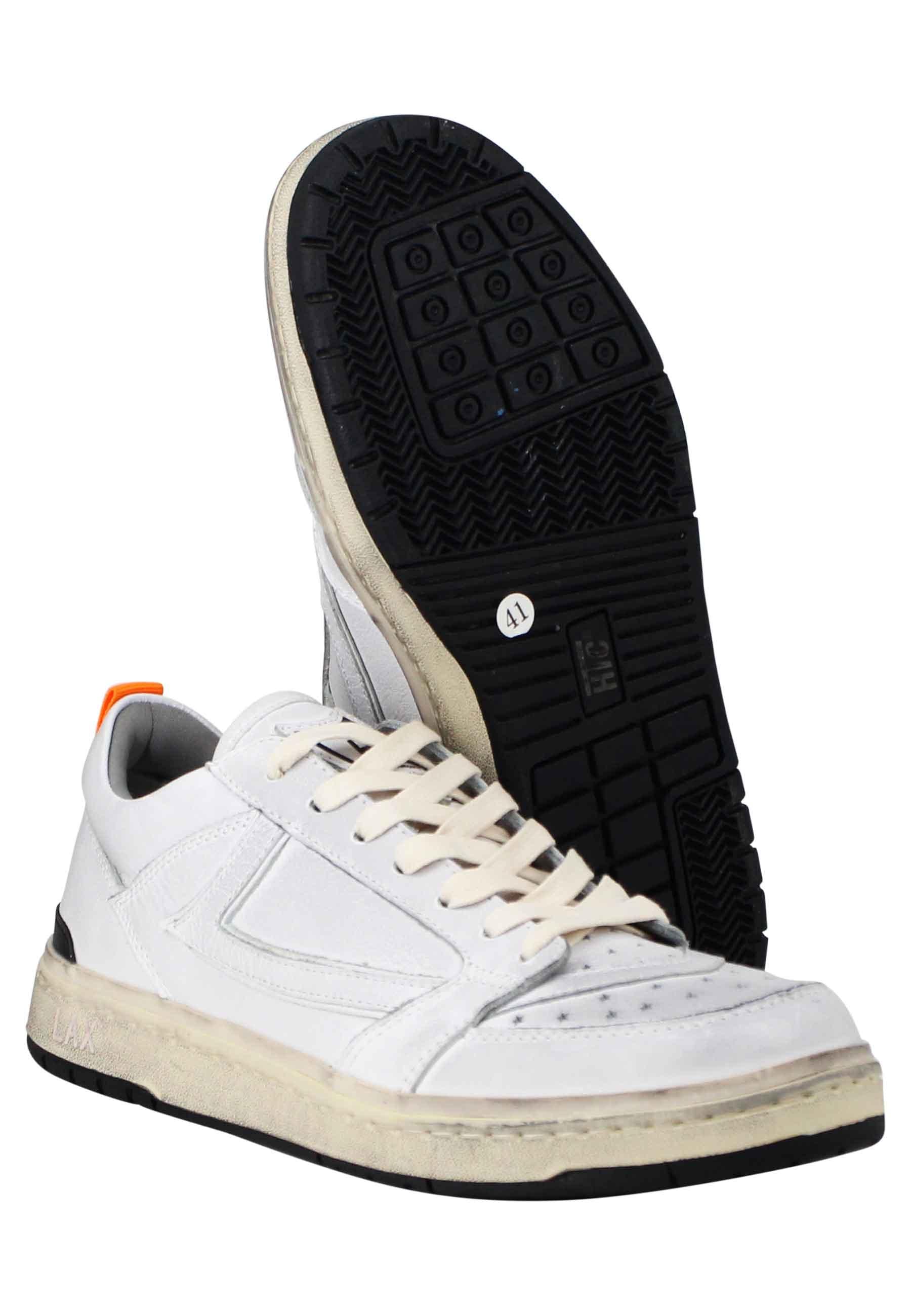 Sneakers uomo Starlight Shield in pelle bianca vintage 23SHTSC016 100 HTC Los Angeles 