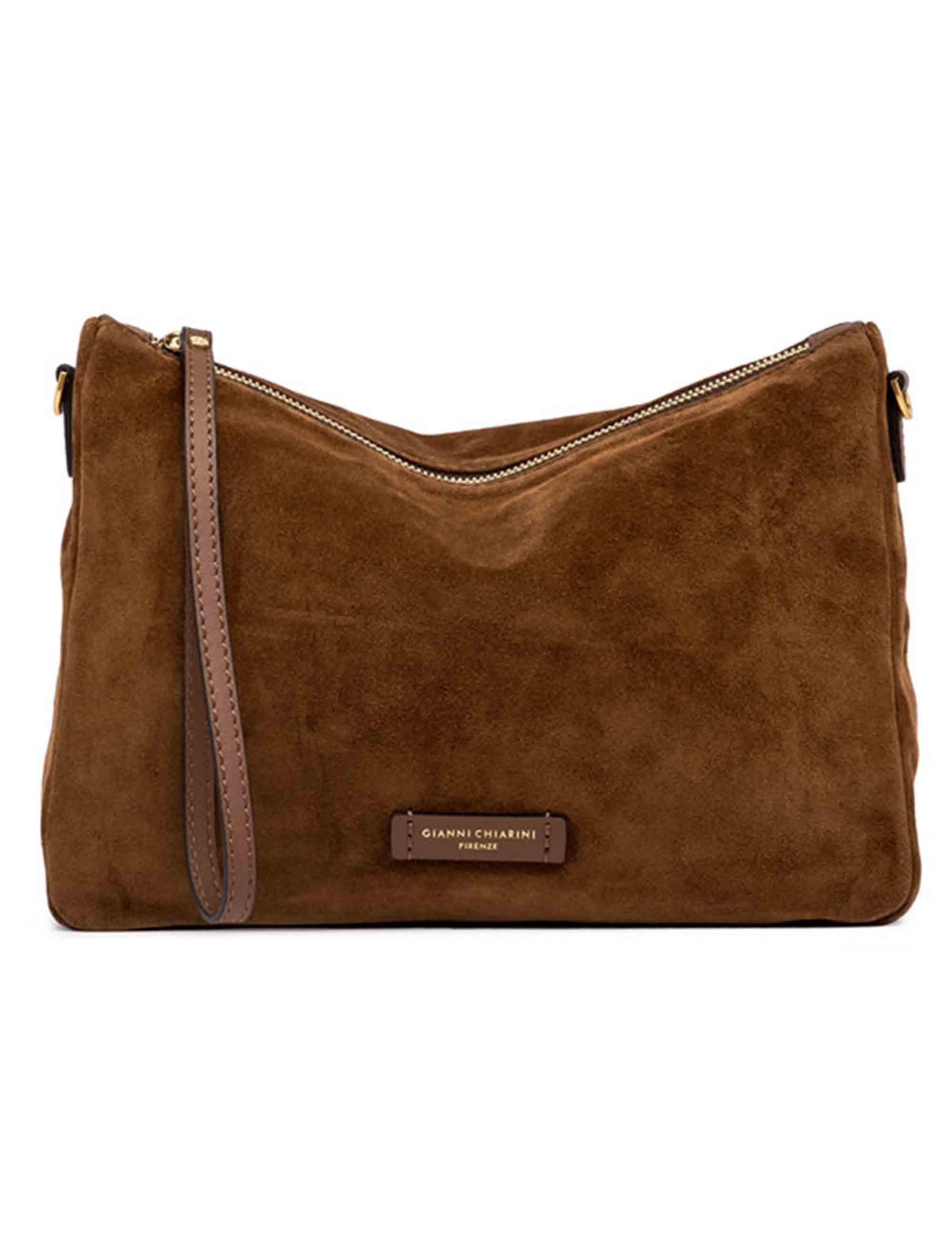 Borse donna Nora Pouch in camoscio cognac BS10225 13827 CM-PL Gianni Chiarini 
