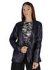 Blazer  in pelle nera Donna SP2375 01