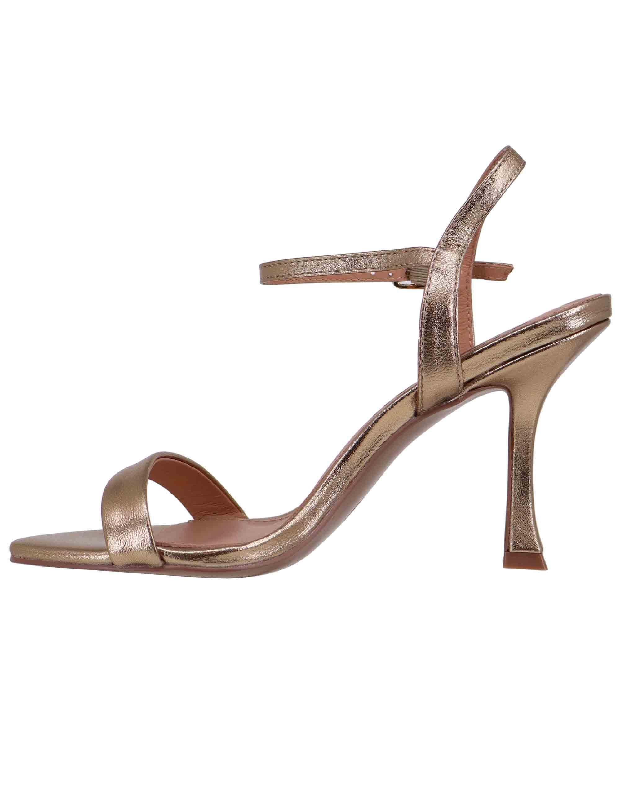 Sandali donna Lotus in pelle platino tacco alto 719Z19VK 603 Bibi Lou 