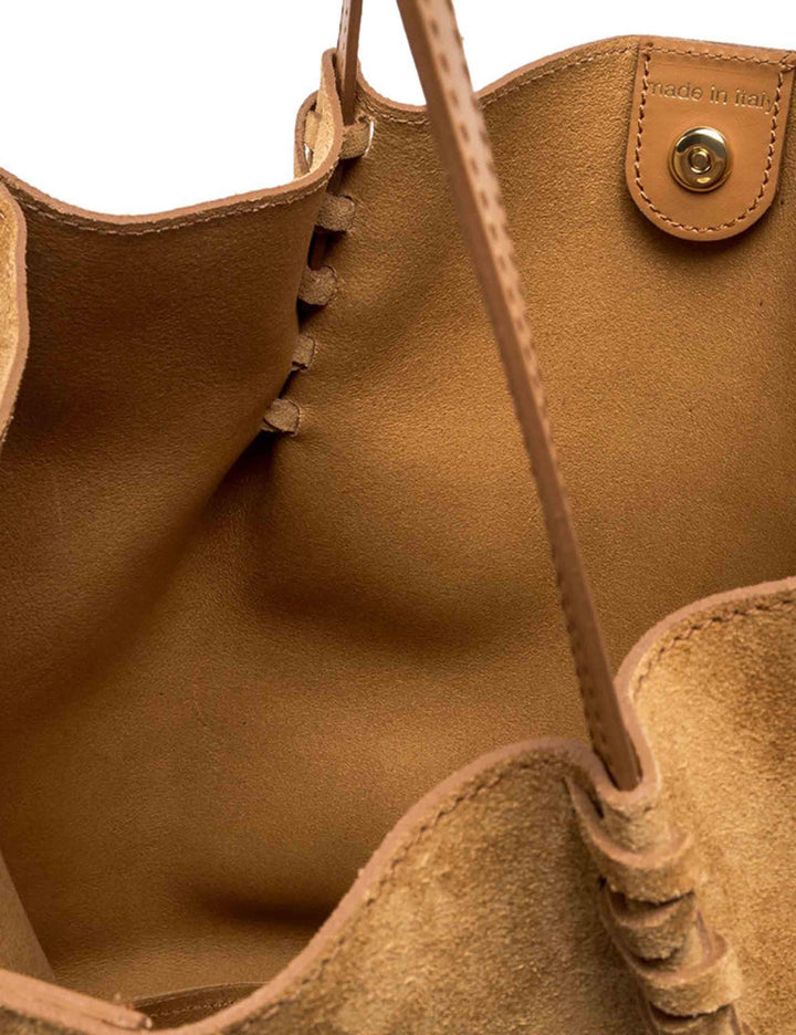 Borse donna Dory in camoscio cuoio con doppi manici BS11307 13956 CM-PL Gianni Chiarini 