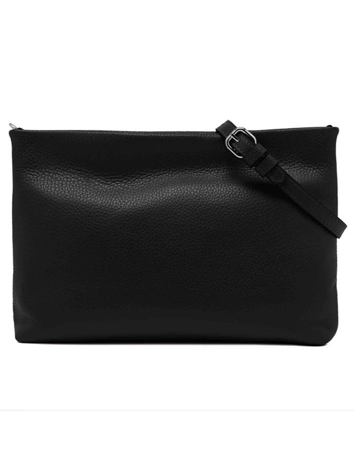Borse donna Branda in pelle nera con catena e tracolla in pelle removibile BS8265 001 GRN-EM Gianni Chiarini 