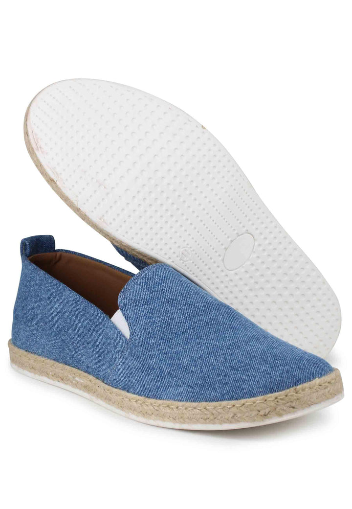 Mocassini espadrillas uomo in canvas blu denim SP6529 003 Spark for Spatarella 