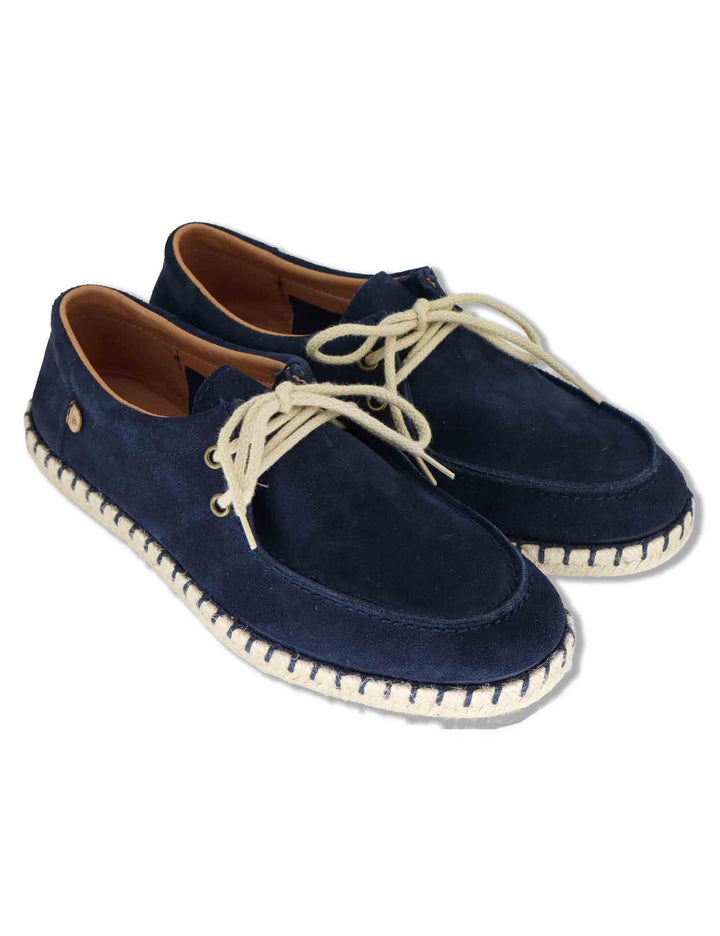 Stringate uomo Wallabee in camoscio blu fondo corda TRUMAN 002 Verbenas 