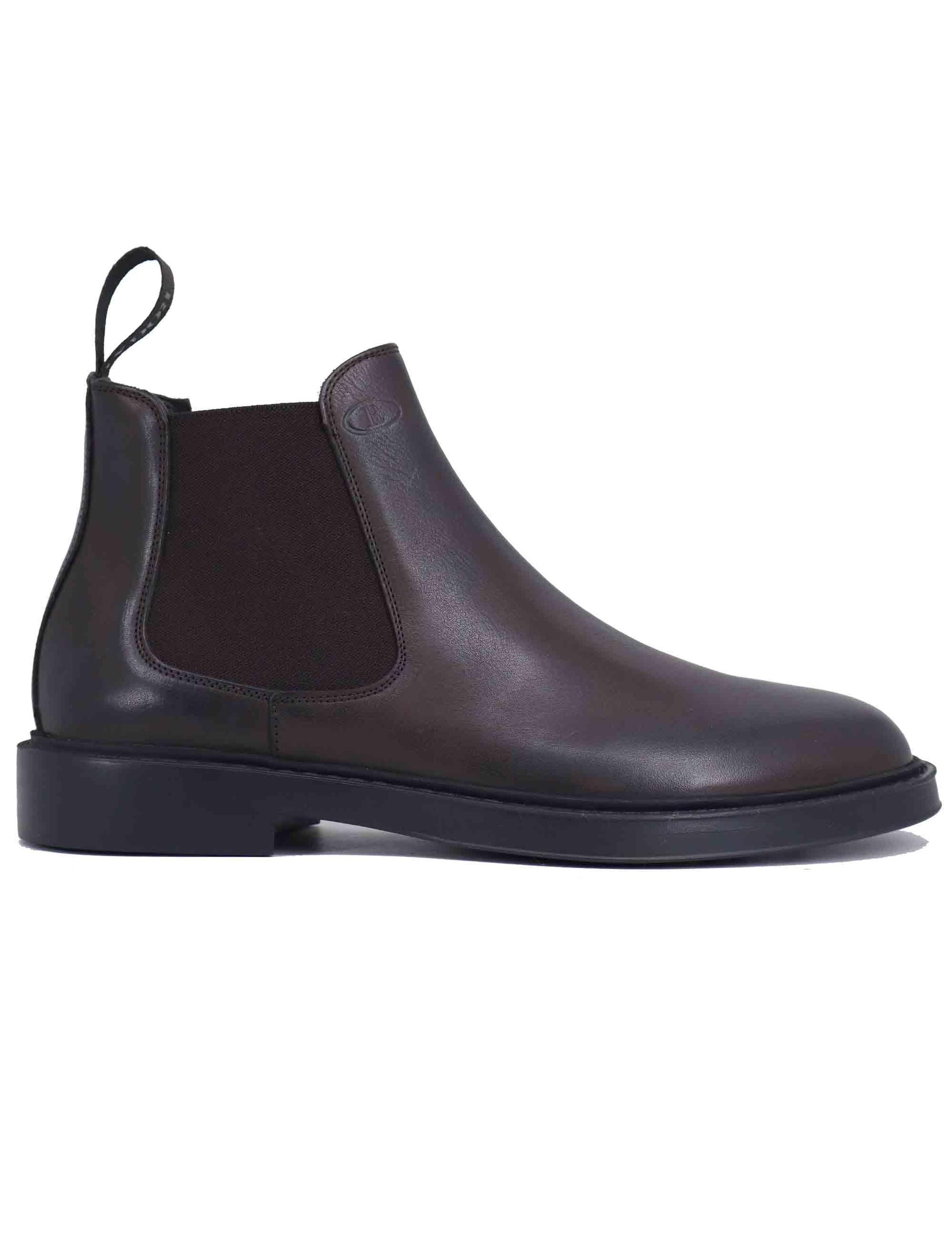 Stivaletti uomo in pelle marrone con suola in gomma TOMO 4 014 Rogal's 