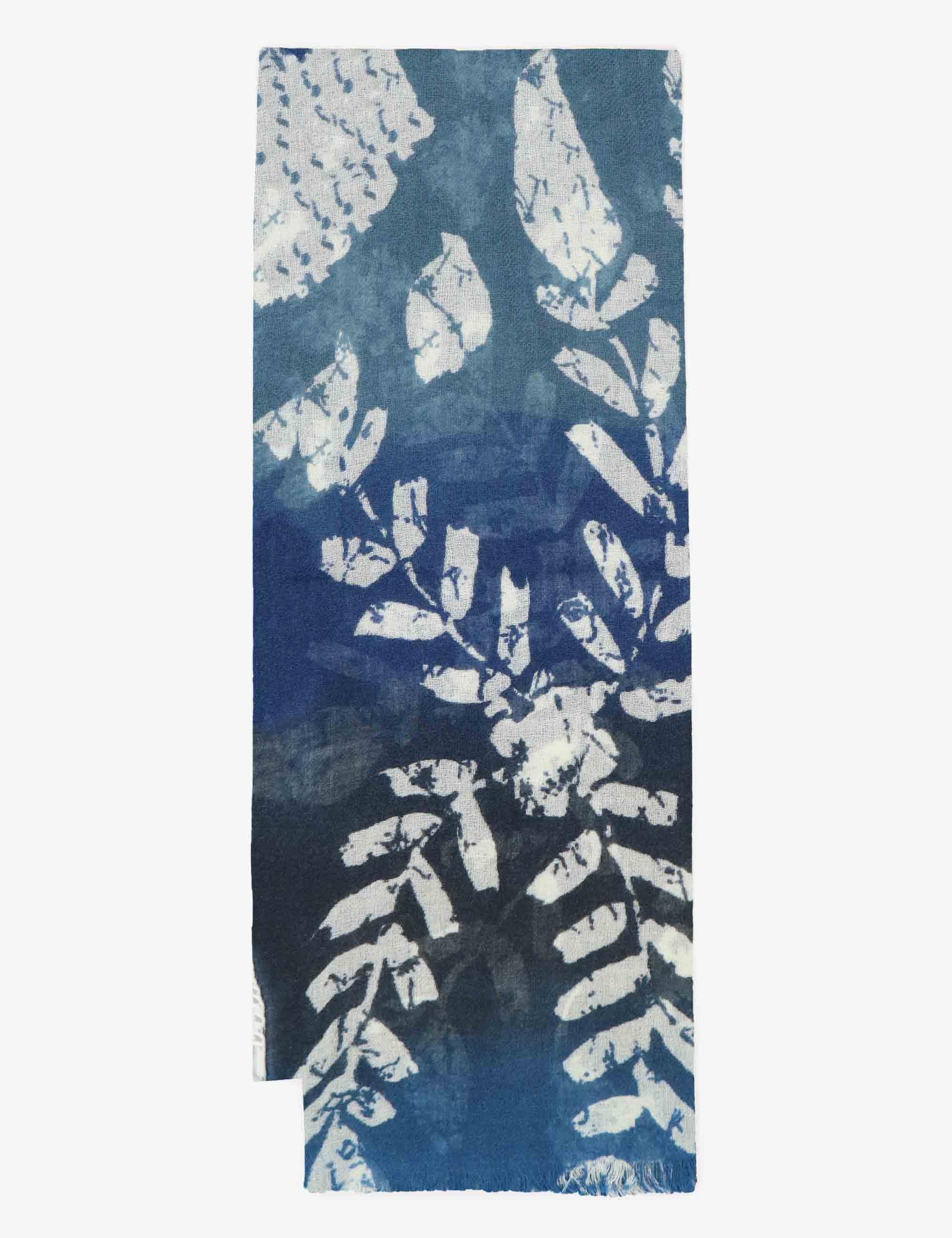 Sciarpe in lana blu Donna 61260021 0035