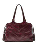 Tote Bag Exotic Stripes in pelle bordeaux Donna BH030301556 50022