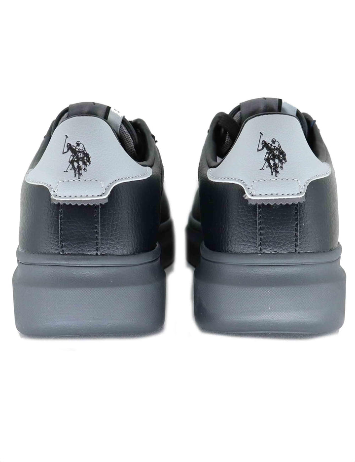 Sneakers uomo in tessuto nero con logo laterale e suola alta CODY013 BLK-LGR02 U.S. Polo Assn. 