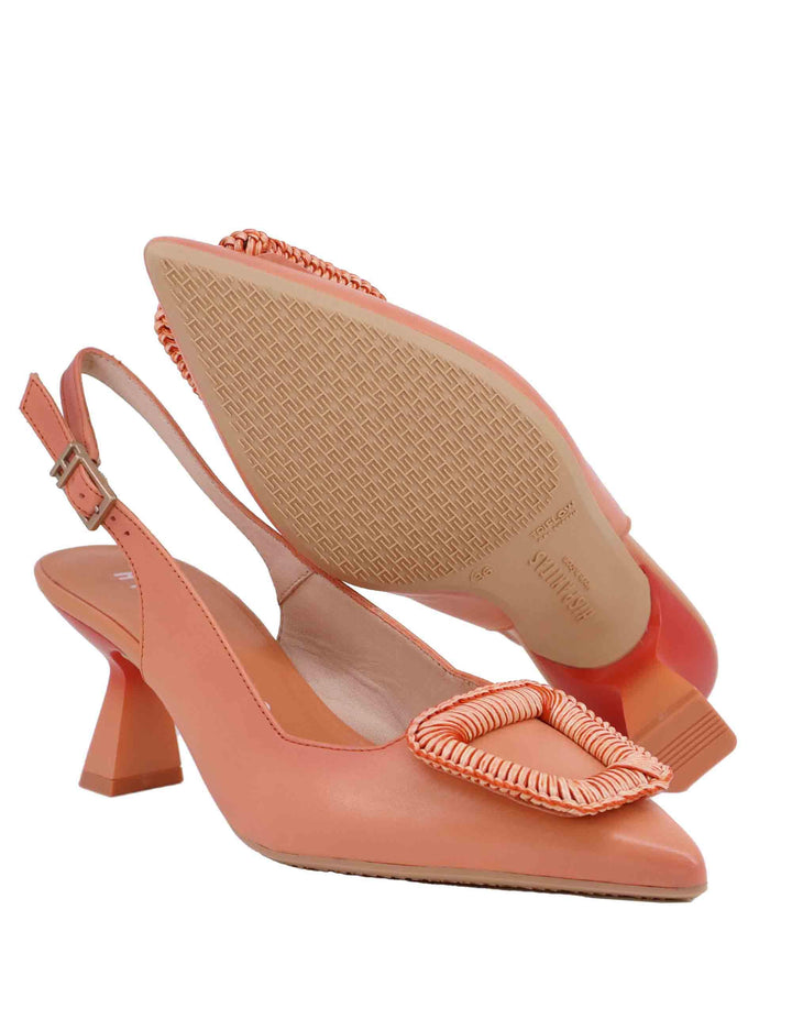 Slingback donna in pelle corallo con accessorio HV253910 C002 Hispanitas 