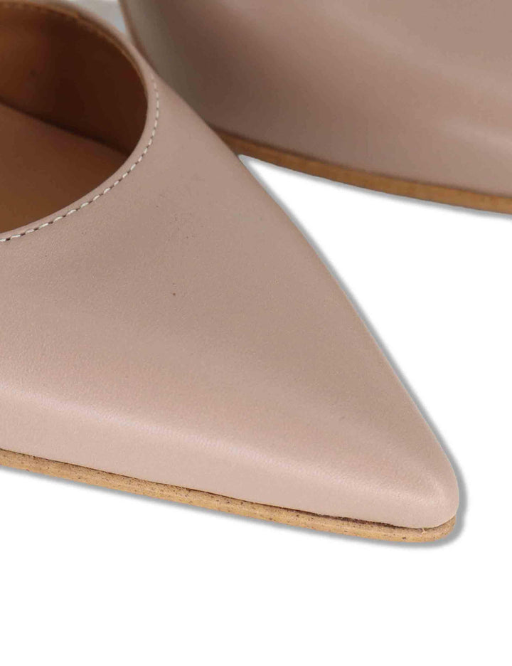 Decollete donna Mary Jane in pelle nude con cinturino obliquo tacco alto A102 098 Tattoo 