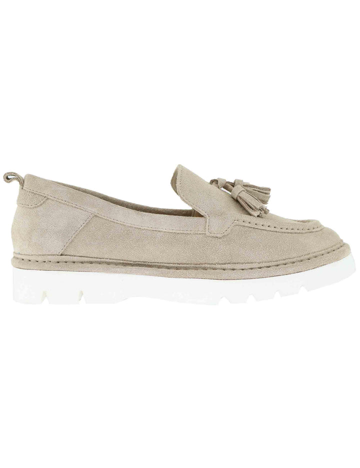 Mocassini donna sfoderati in camoscio grigio SPGT-1021 016 Spatarella 