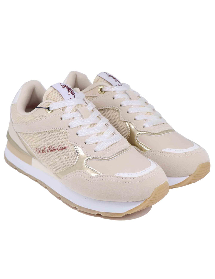 Sneakers donna in tessuto oro KIKKI001W DTY3 U.S. Polo Assn. 