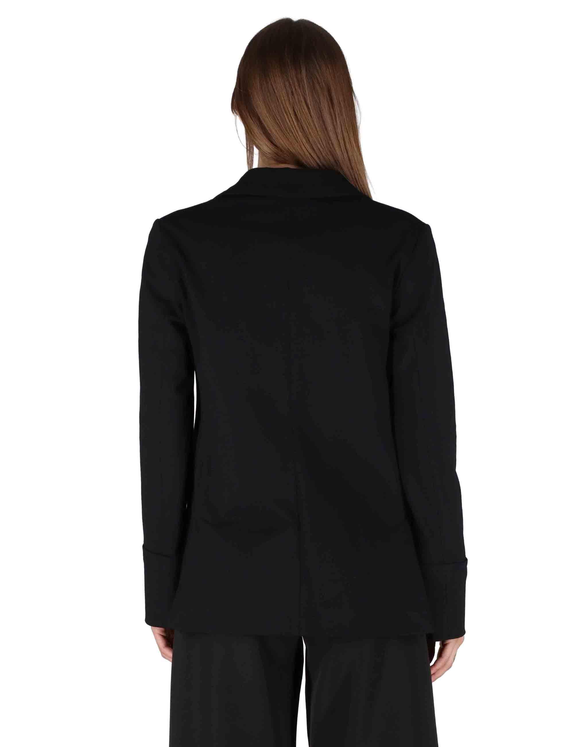 Giacche donna Milano Stitching in viscosa naturale nera con bottoni gioiello JD647850654 2000 Maliparmi 