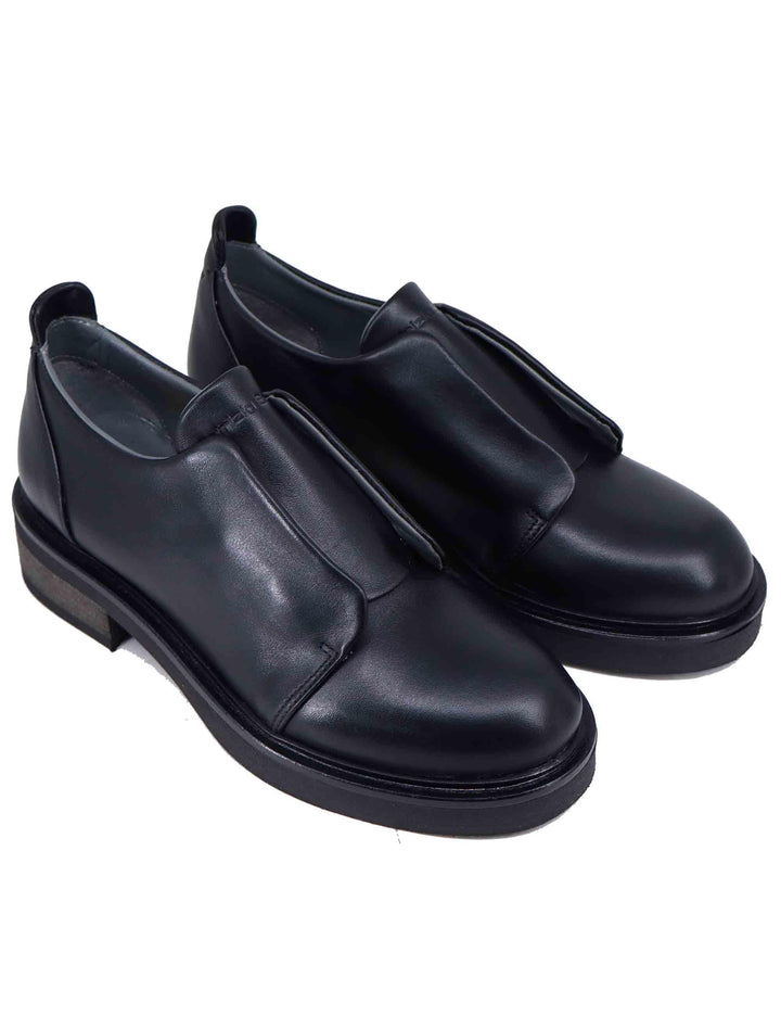 Stringate donna in pelle nera vintage NARI 001 Patrizia Bonfanti 