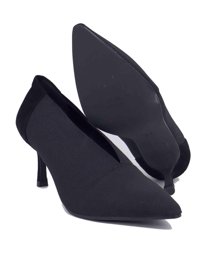 Decollete donna in tessuto nero tacco alto PENDA 001 Daniele Ancarani 