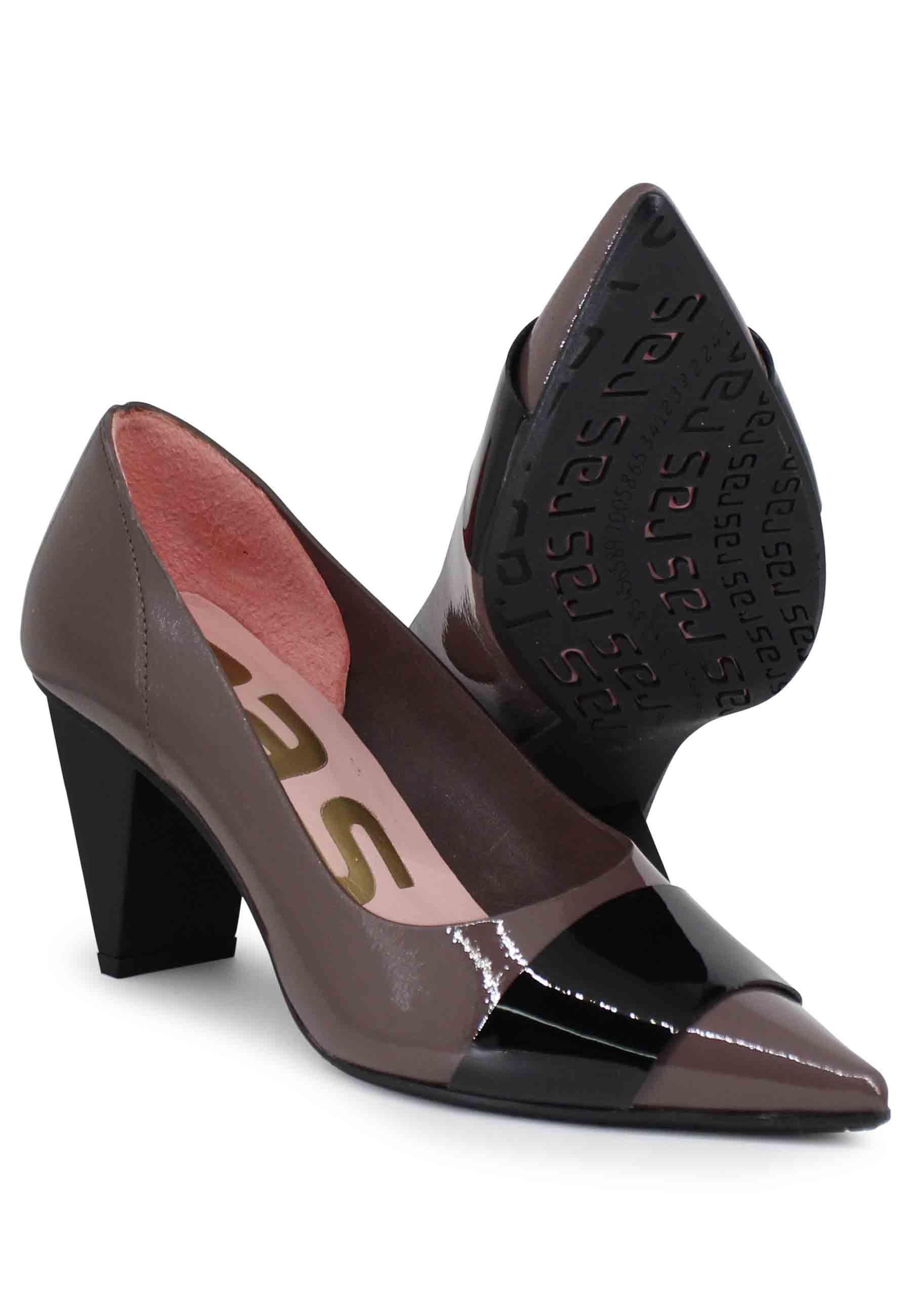 Decollete donna a in vernice grigia 7372 022 Ras 