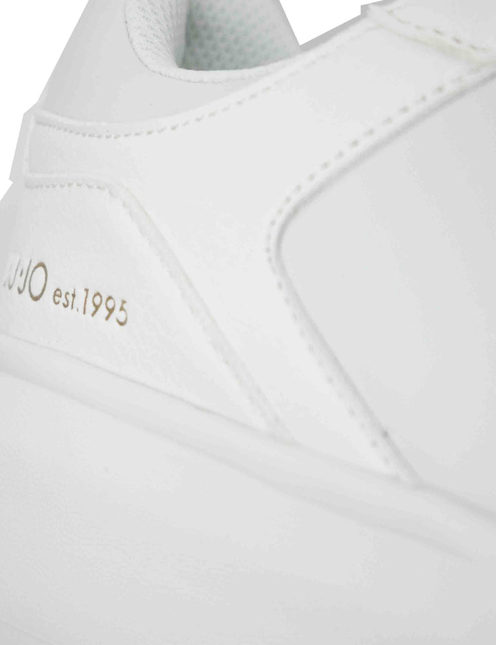 Sneakers uomo Big 5 in pelle bianca con suola alta 5,5 cm 7G5015PX33101111 White Liu-Jo 