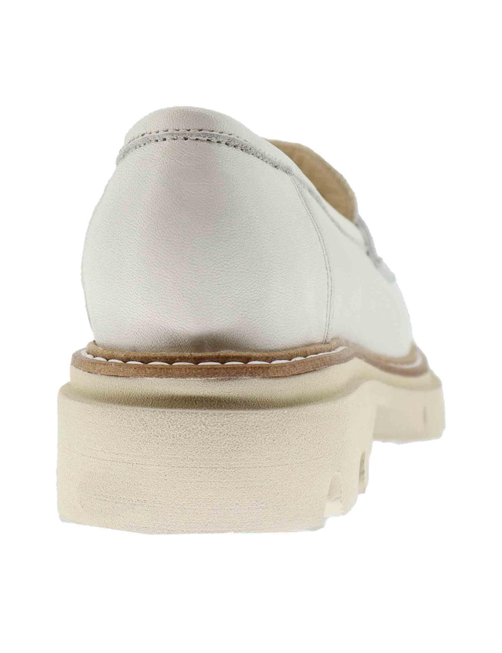 Mocassini donna in pelle bianco SP2103 003 Spatarella 