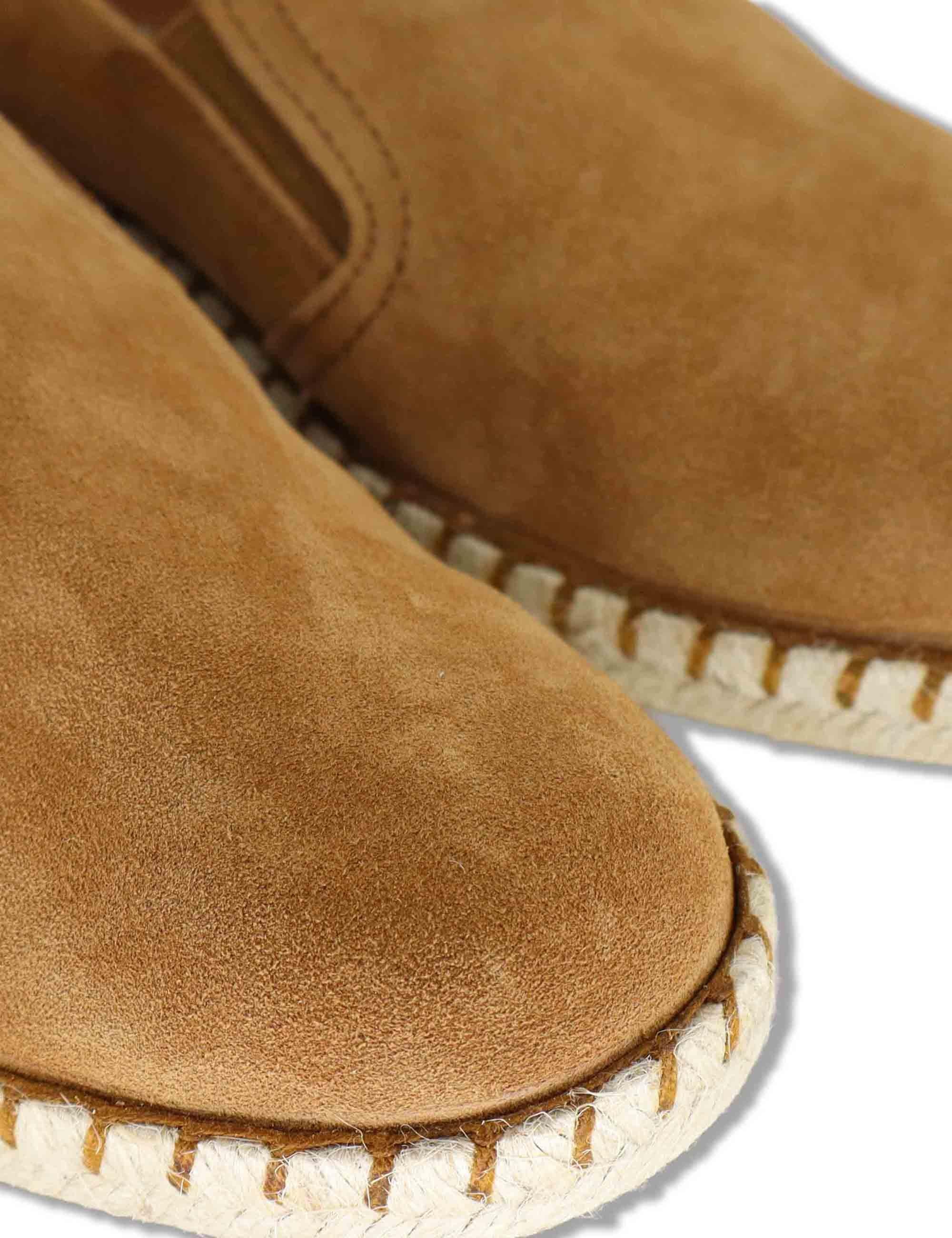 Mocassini espadrillas uomo slip on uomo in camoscio cuoio TOM 012 Verbenas 