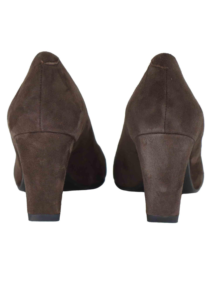 Decollete donna in camoscio testa di moro tacco alto SP2055 014 Spatarella 