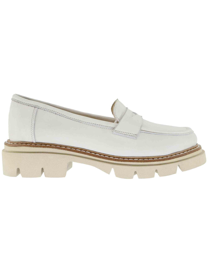 Mocassini donna in pelle bianco SP2103 003 Spatarella 