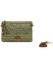 Borse Nefeli in rafia verde con tracolla Donna BS11950 COMM STR-CRCH 11730