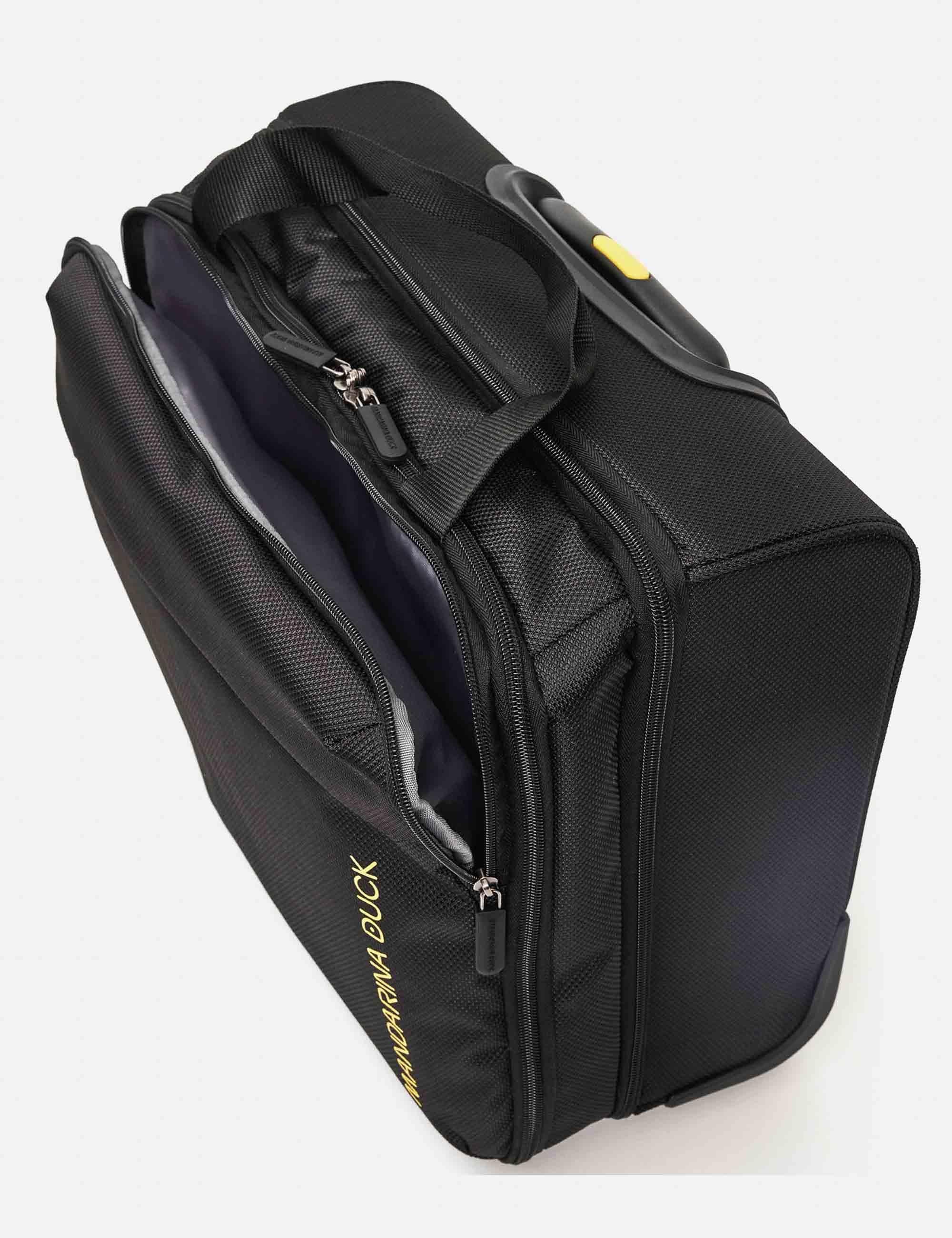 Trolley pilota Zephyr in nero 2 ruote P10OTV07 651 Mandarina Duck 