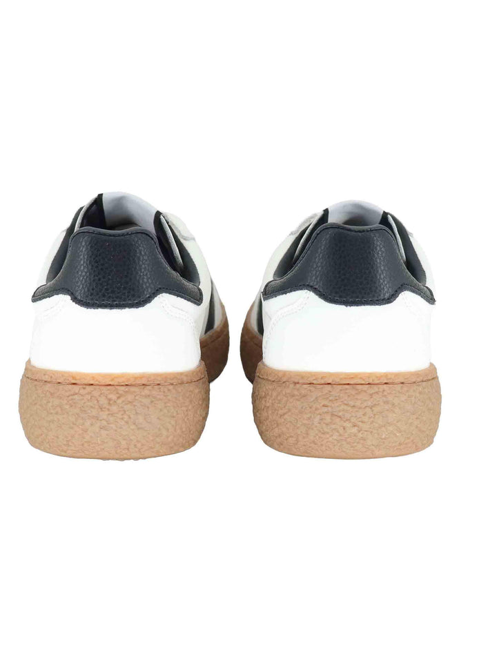 Sneakers uomo in pelle off white con riporti in contrasto e logo laterale ATLANTIDE012 137 Lyle & Scott 