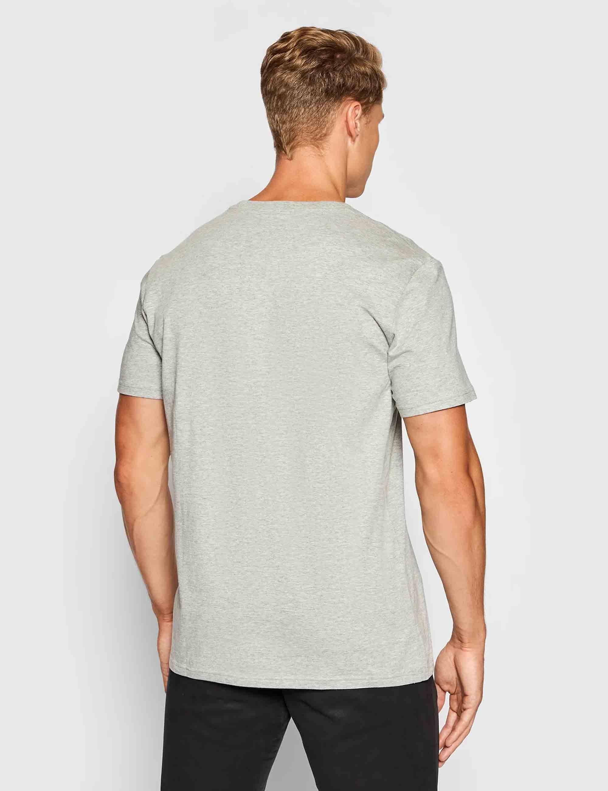 T-shirt uomo Sle in cotone grigio con logo ricamato 714844756003 GRY Polo Ralph Lauren 