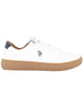 Men's White Eco Leather Sneakers JODIE002 WHI