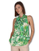 Women's Floral Green Viscose Botanic Jungle Top JP555850663 D6091