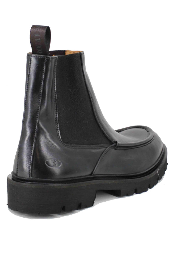 Stivaletti beatles uomo in pelle nera con vaschetta cucita MUND 31 001 Rogal's 