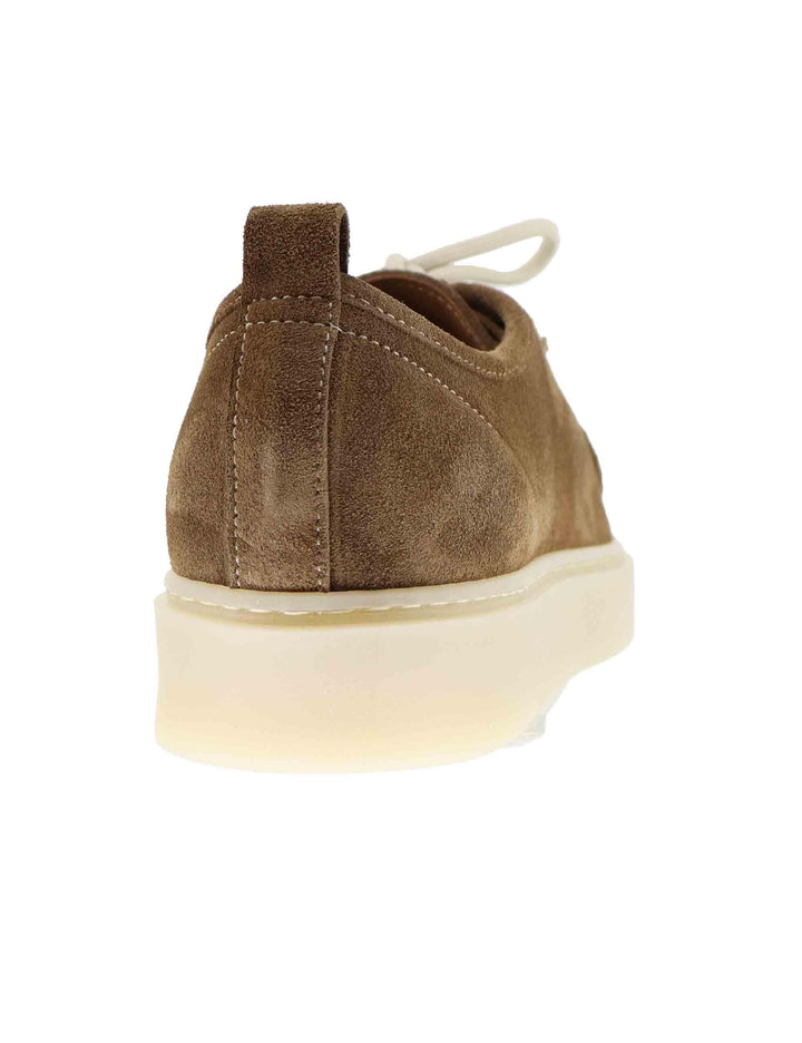 Stringate uomo in camoscio cuoio con suola in gomma GUM 2 014 Rogal's 