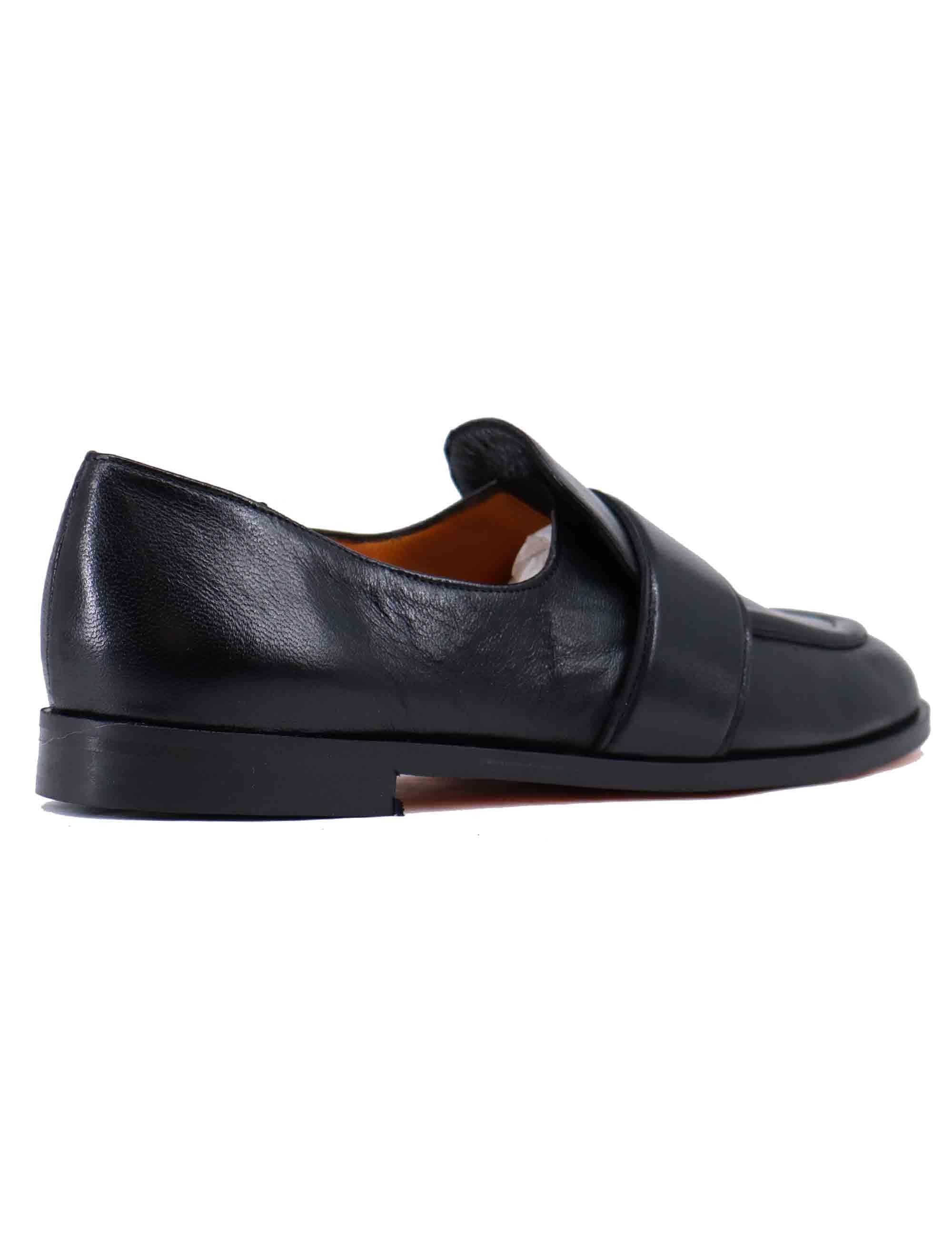 Mocassini donna in pelle nera ulta soft SP1018 001 Spatarella 