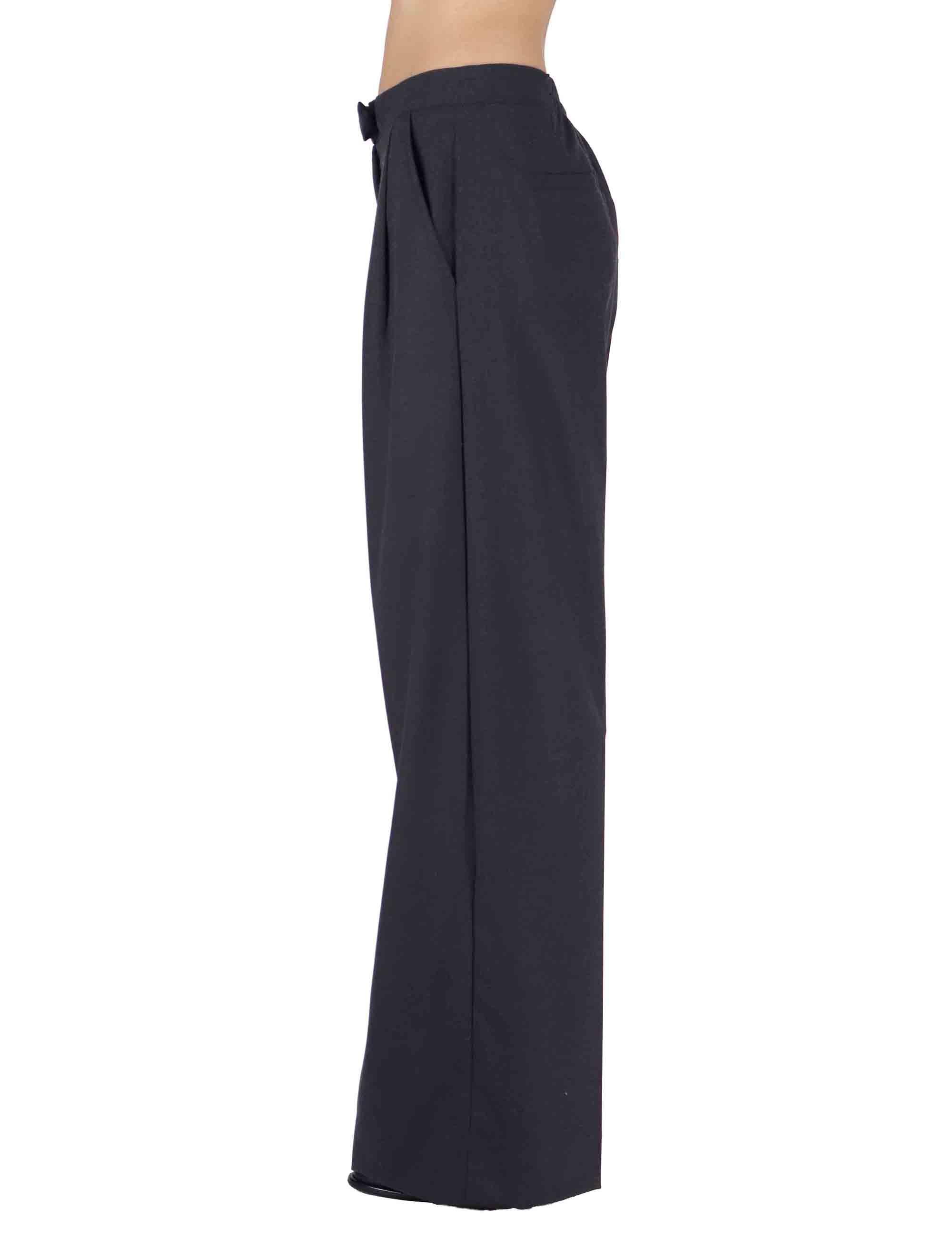 Pantaloni donna in viscosa naturale grigia con pinces e gamba comoda OABPN0025-0509 9210 Justmine 