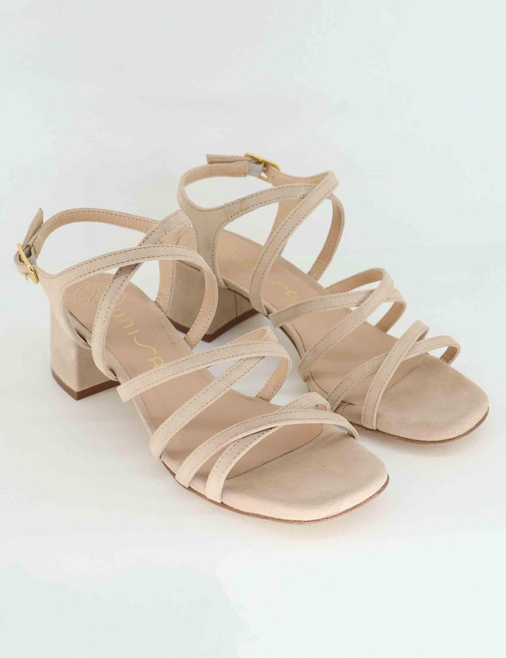 Sandali donna in camoscio nude con cinturino KALIX KS_SKIN Unisa 