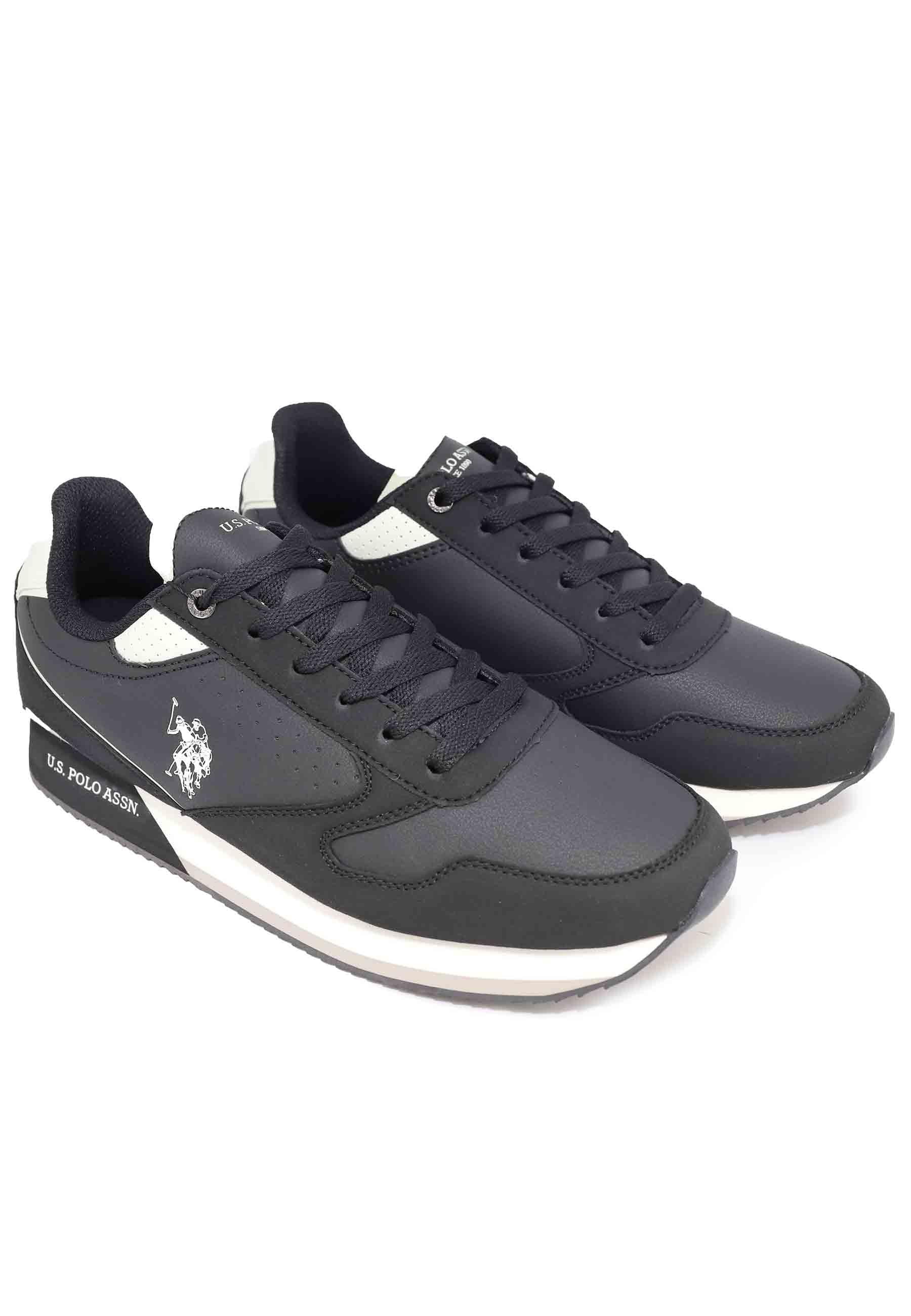 Sneakers uomo in tessuto nero NOBIL003E BLK U.S. Polo Assn. 
