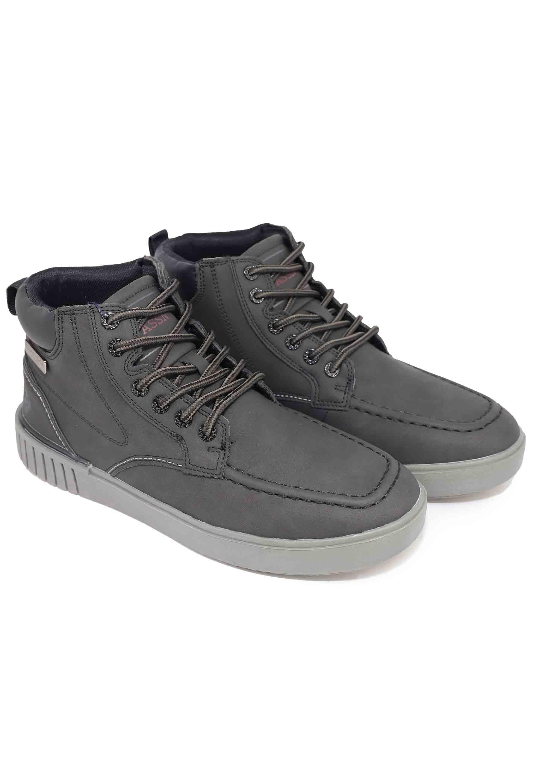 Stivaletti stringati uomo in eco pelle nero PYRO002 BLK U.S. Polo Assn. 