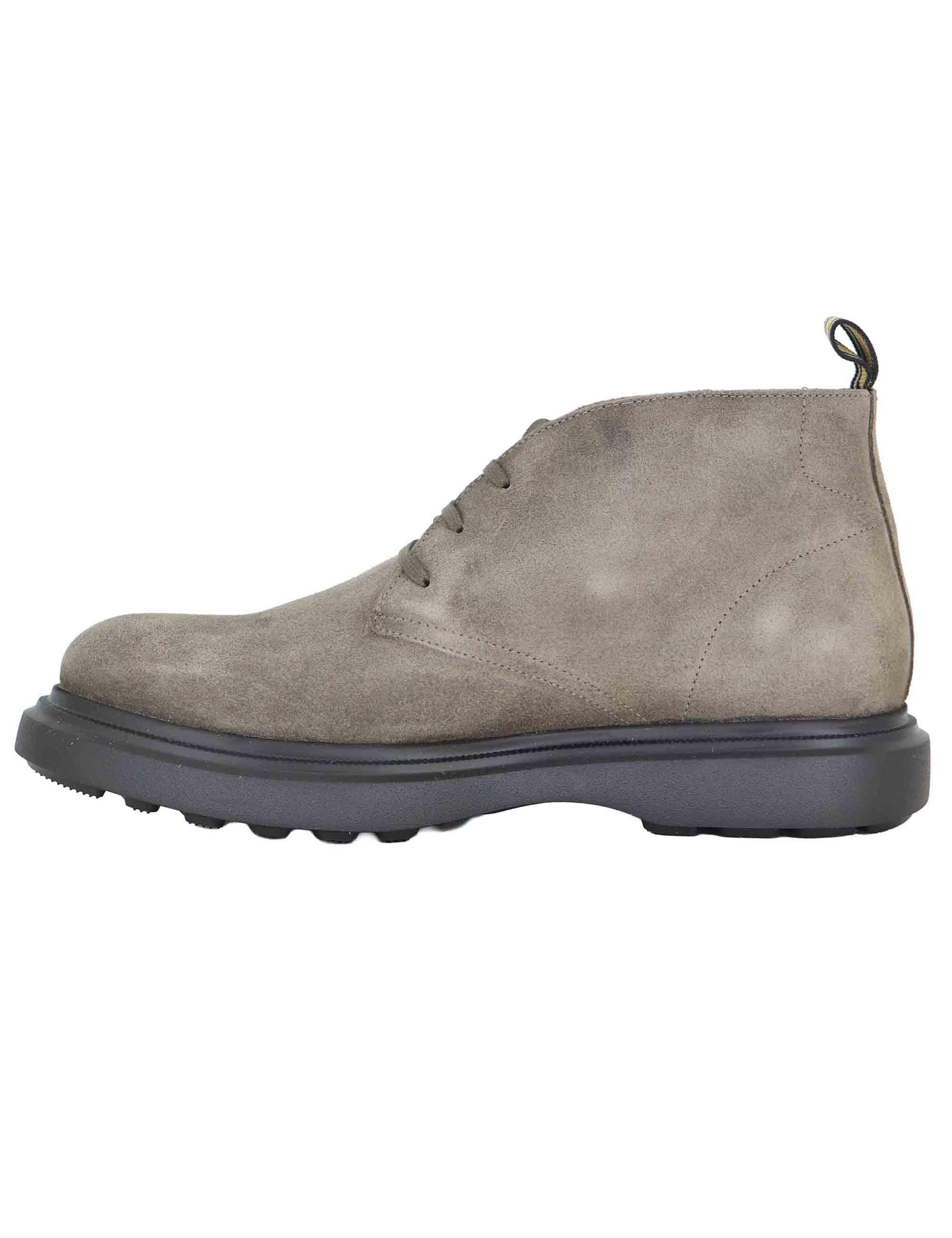 Stivaletti uomo in camoscio taupe con suola ultra light 14020 1580AM Ambitious 