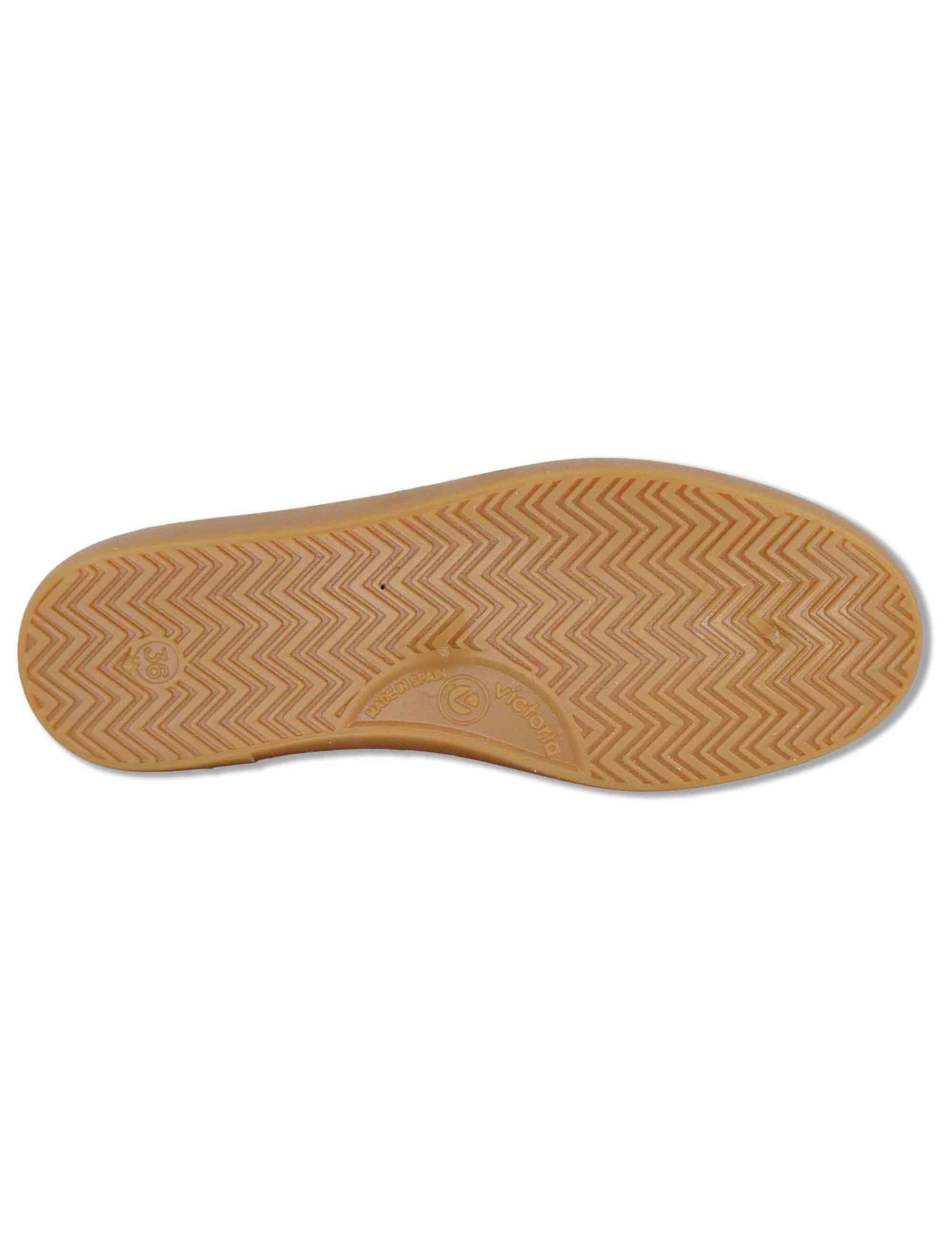 Sneakers donna Berlin in pelle beige con riporti in contrato 1126230 23_Vainilla Victoria 