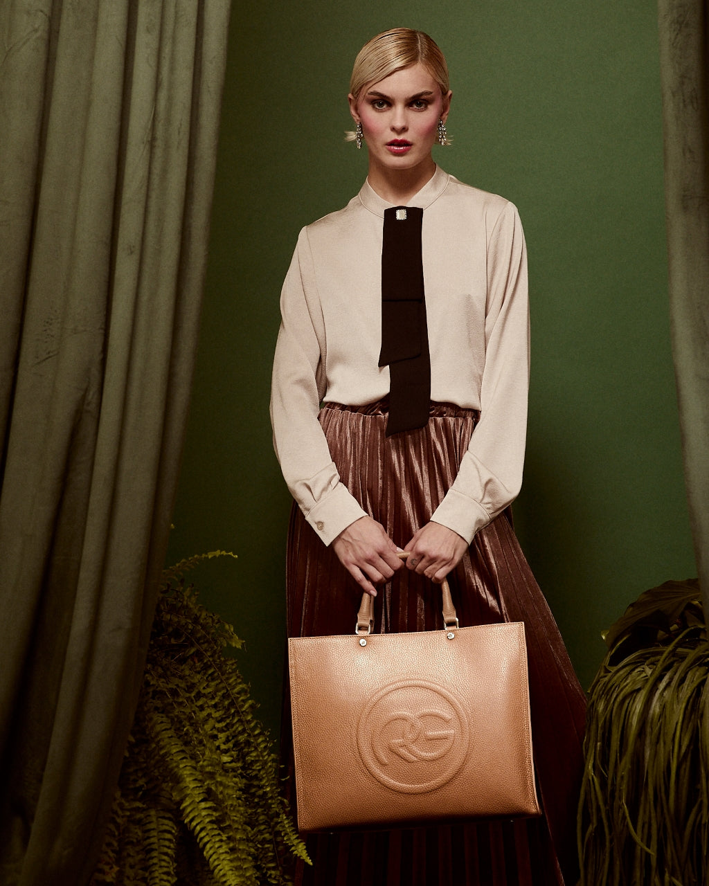 Borse Roberta Large in pelle nera